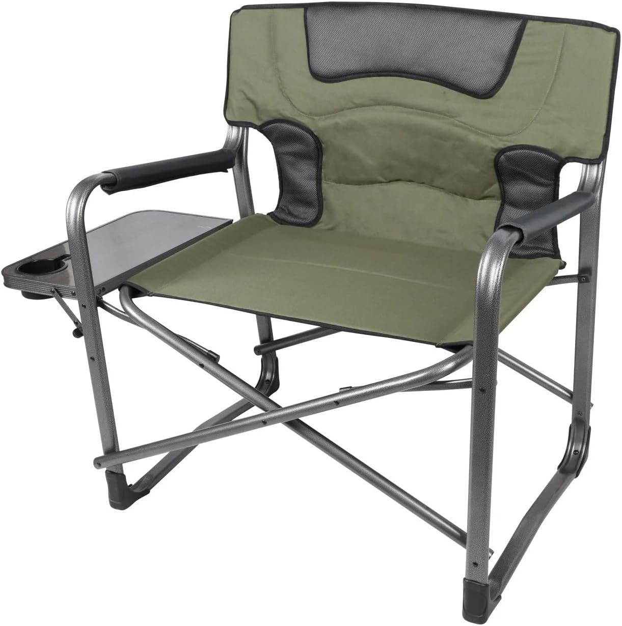 Director Camping Chair with Side Table, Green