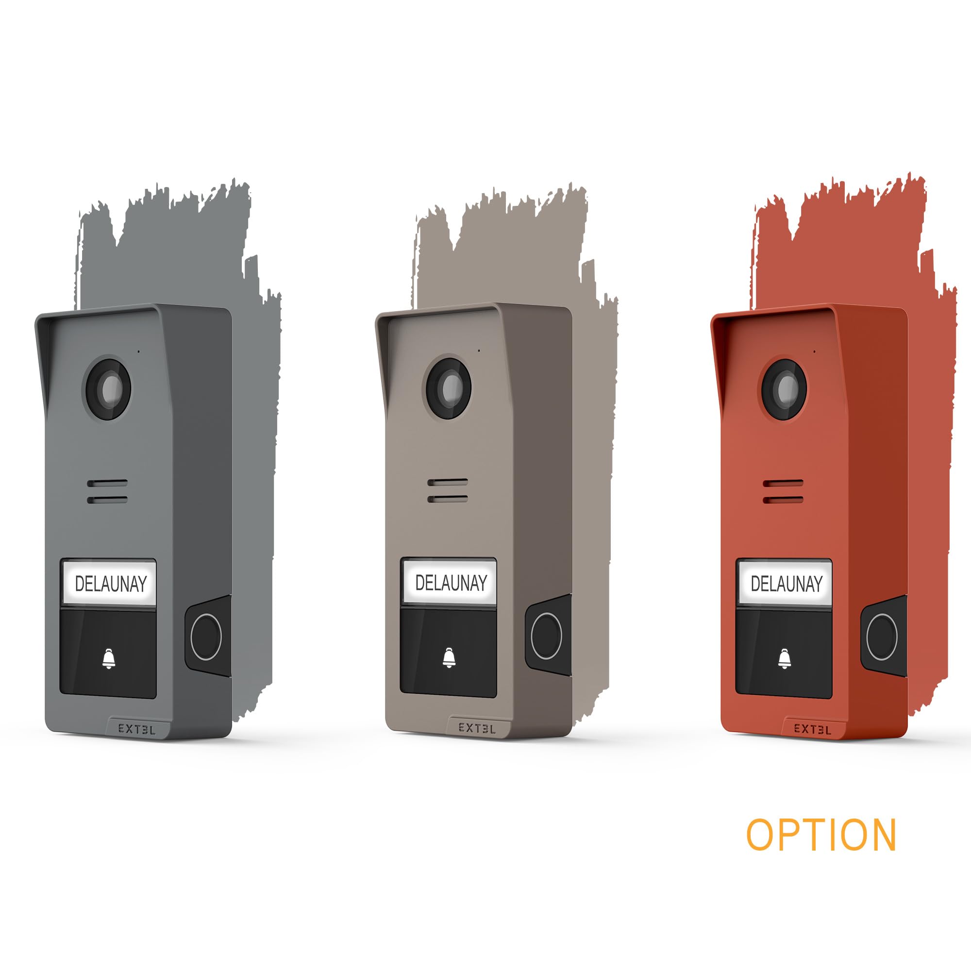 Extel Wave 3 Visiophone sans Fil Connecté avec Lecteur d’Empreintes