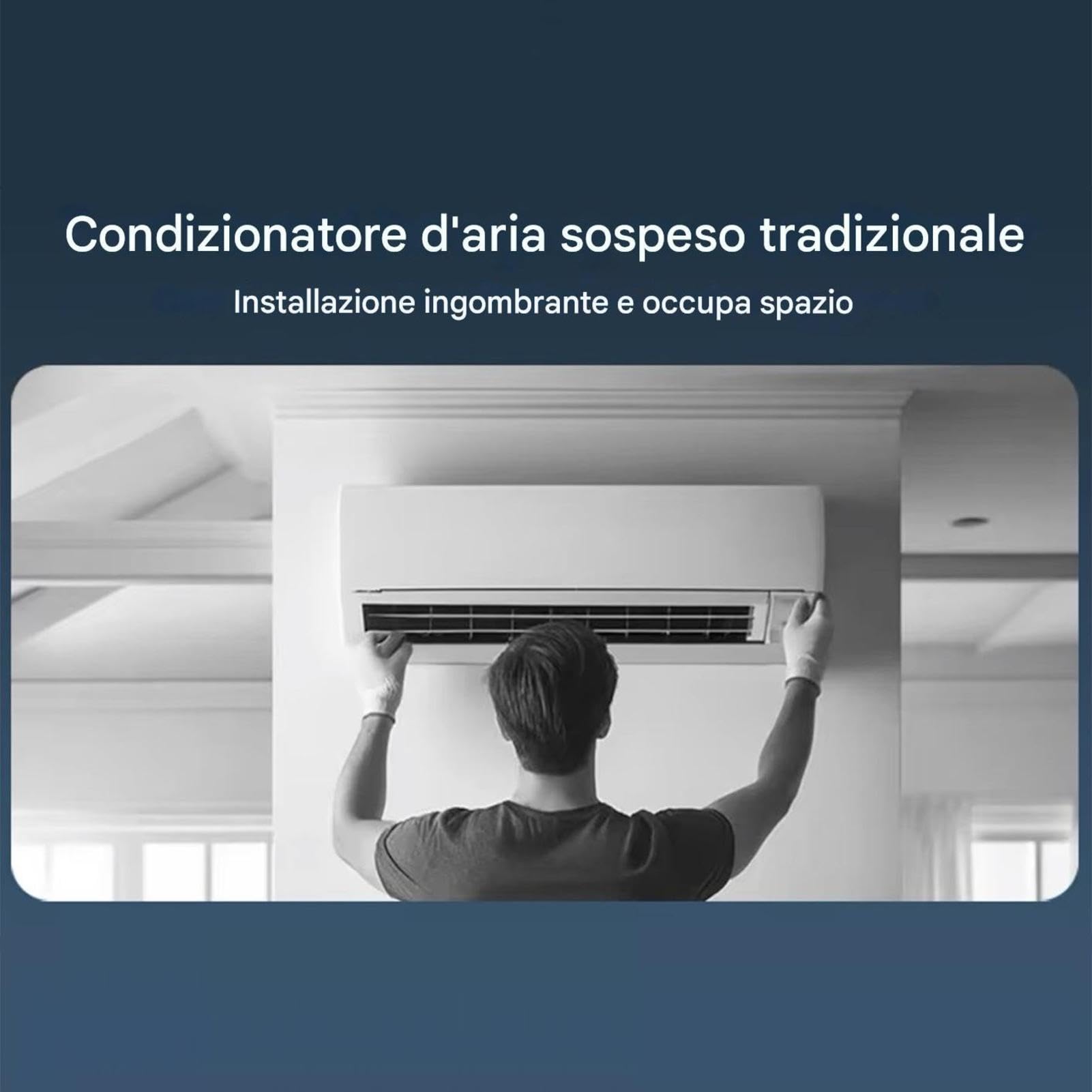 Unidad de refrigeración portátil Breeze - Máquina de flujo de aire espacial de 13,07 pulgadas, generador de frío eléctrico, dispositivo de ventilación recargable por USB con ajuste multi ve