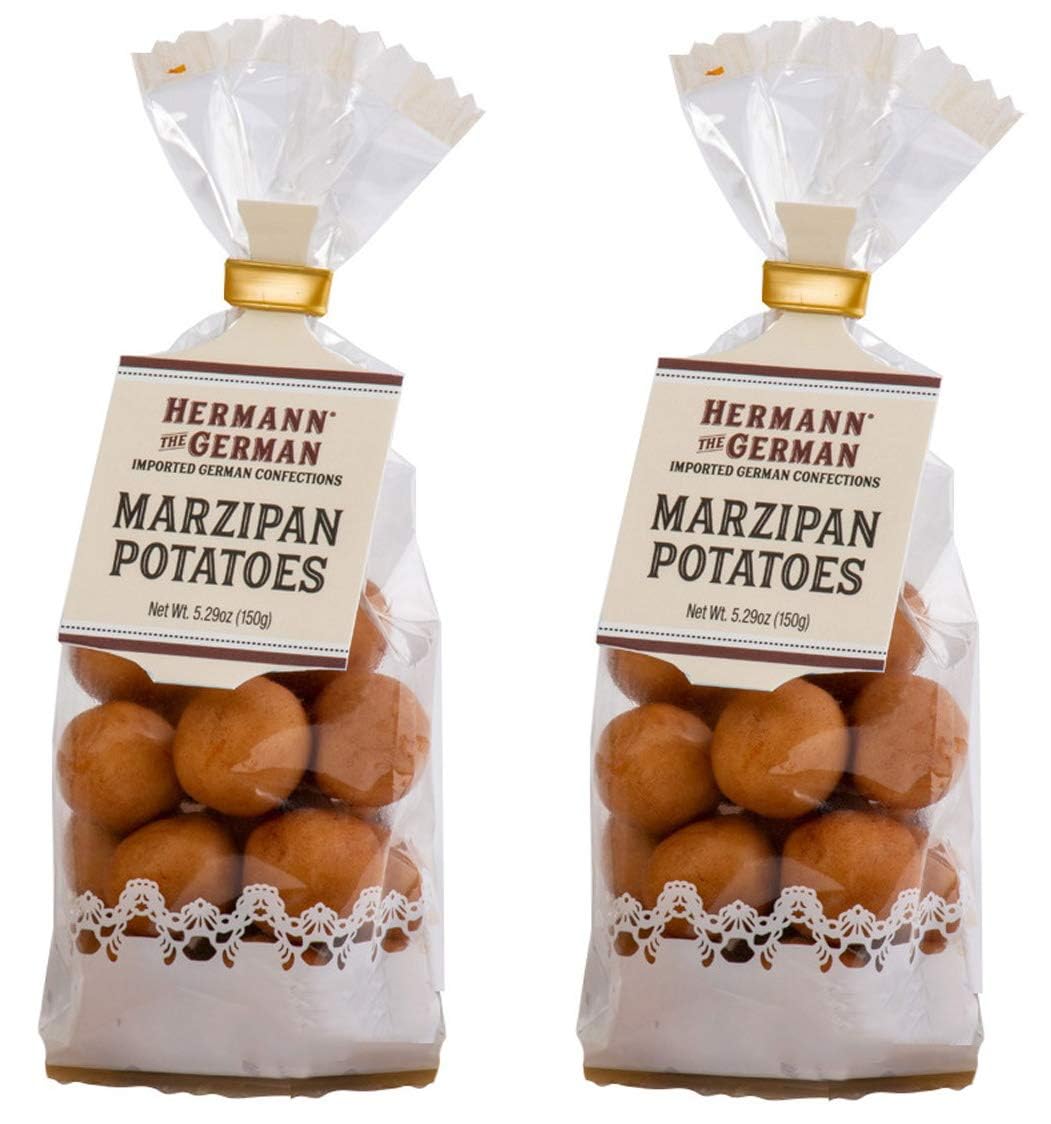 Hermann the German Marzipan Potatoes Imported Confections - 5.29 Ounce Bag / 150 grams (Pack of 2)