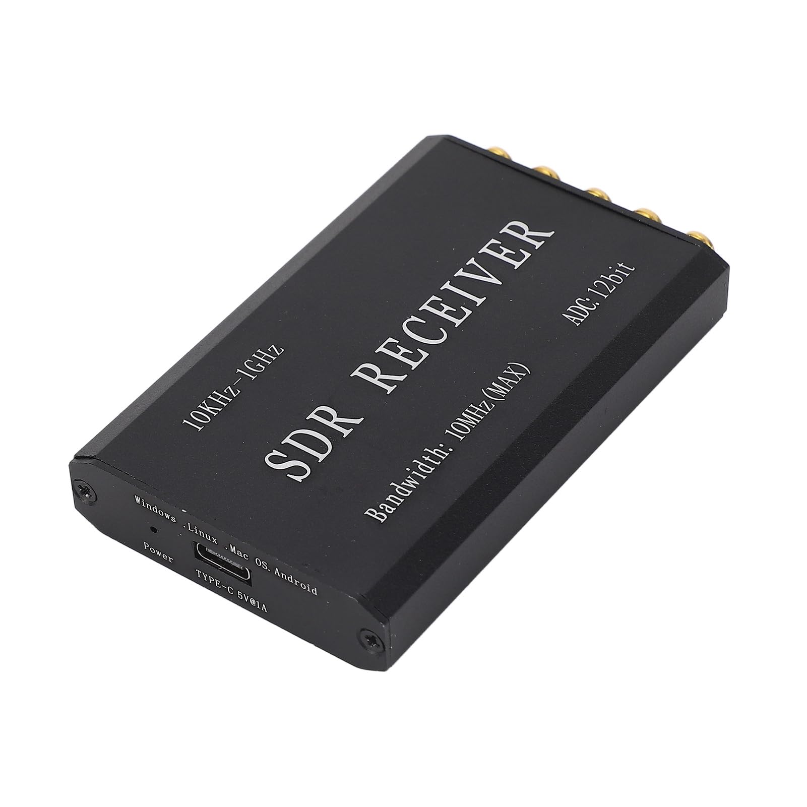 Ricevitore Radio Software-defined Semplificato Kit Ricevitore SDR USB Risoluzione 12 Bit 10k‑1GHz Larghezza di Banda 10MHz, Compatibile con GNURadio/SDR Touch, Adatto per