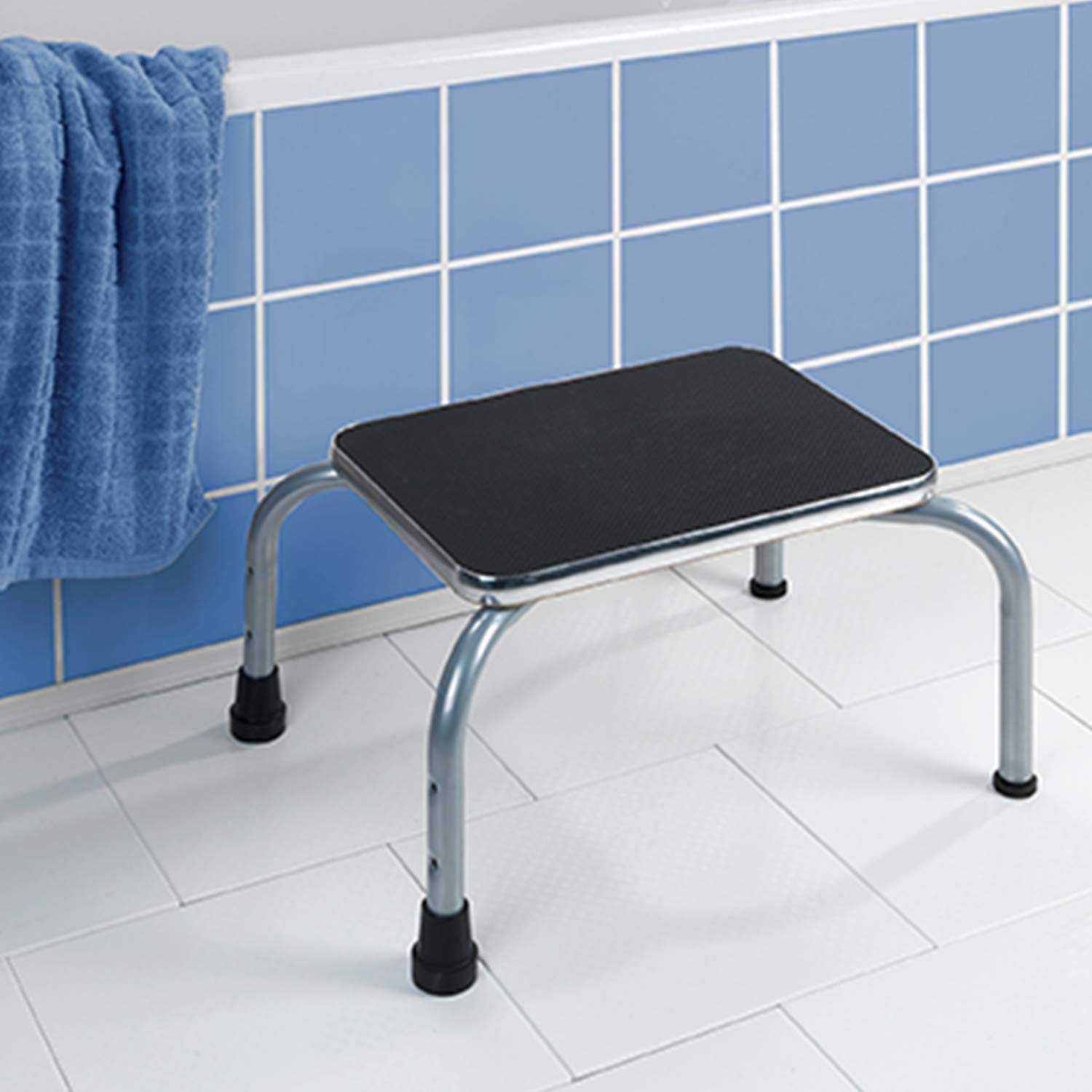 Sicherheitstritt SECURA 2-in-1 – Gleichgewichtshilfe im gesamten Haushalt – mit und ohne Griff nutzbar – rutschfest – höhenverstellbar – belastbar bis 150 kg