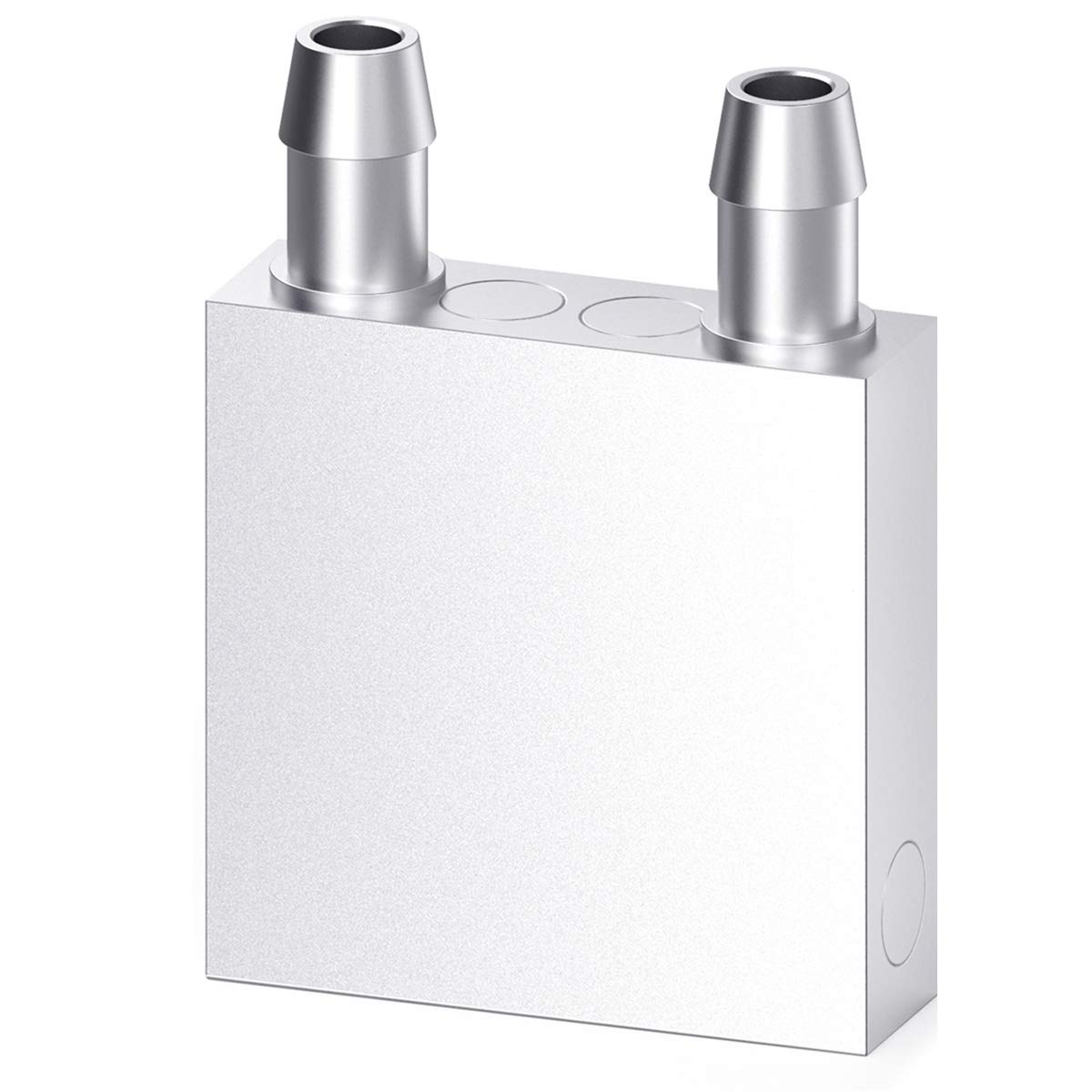 CLDIY Wasserkühlblock Aluminium für Flüssigwasserkühler Kühlkörper Systemgrafiken Kühler Kühlkörper Endothermer Kopf PC Computer CPU (40mm x 40mm x 12mm) 1St