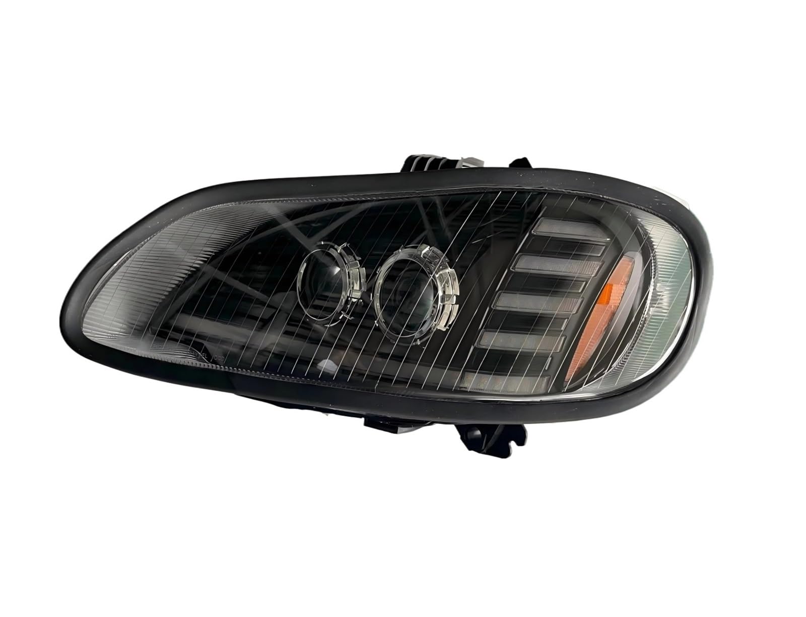 Set Headlight LED Projector Headlight For Freightliner Business Class For M2 04-12 106 112 03-19 Halo DRL Sequential Turn Signal front light assembly(Left)