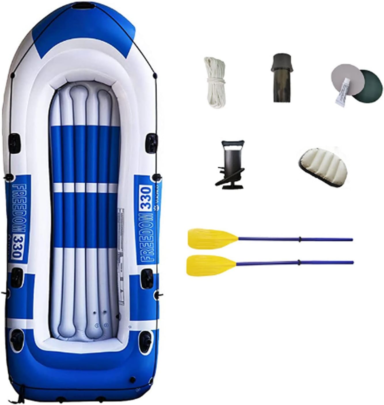 Piscina Gommone 4/3/2 Persone, Gommone Portatile All’aperto, Gommone In PVC, Gommone for Bambini, Barca A Remi Barca Da Pesca for Adulti, Giochi D’acqua Gonfiabili Galleggianti ( Size : 4 persons )