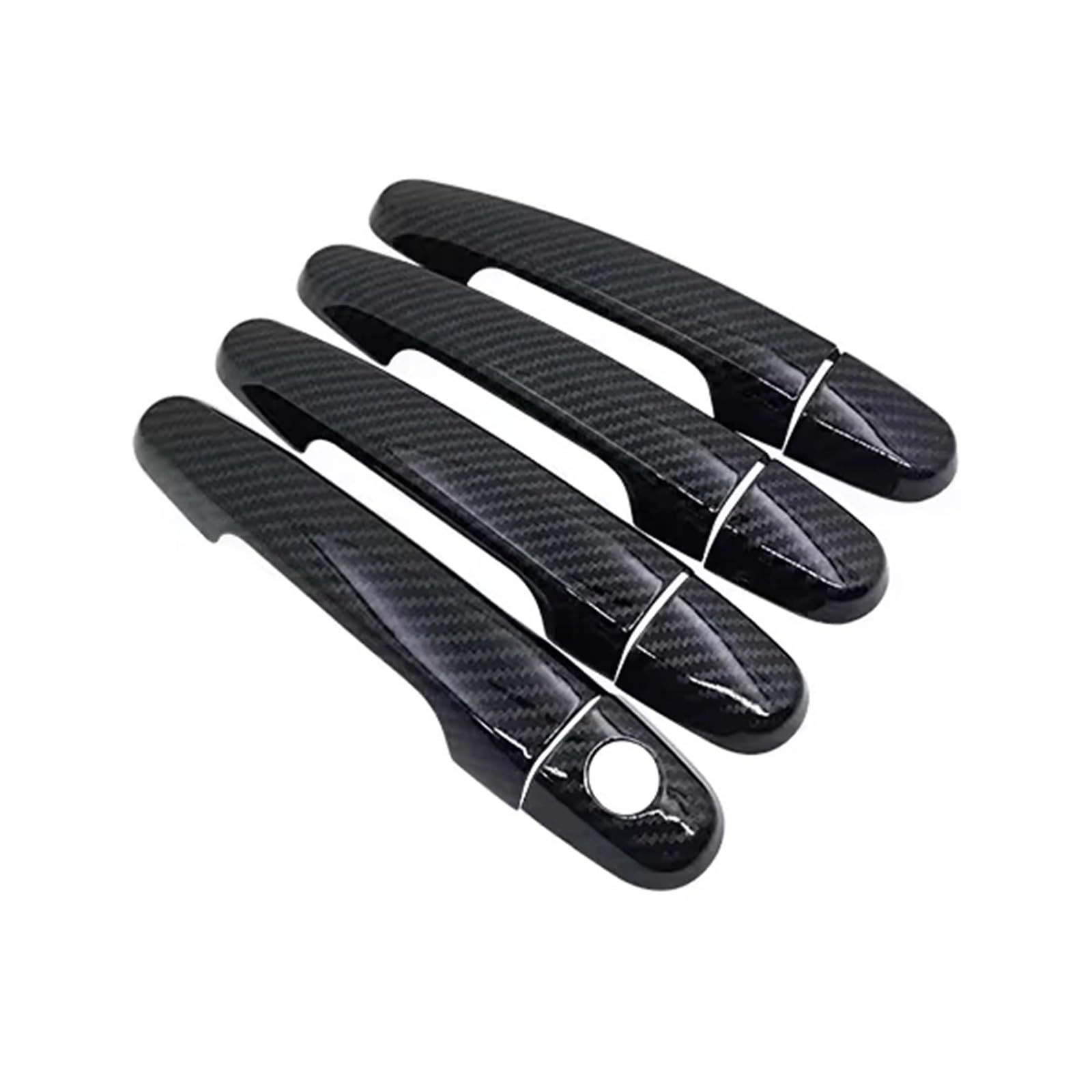 Rdwspli Carbon Fiber Exterior Handle Shell Compatible With Toyota For Corolla For Allex For E120 2002-2008 Door Handle Cover Trim Chrome Car Accessories