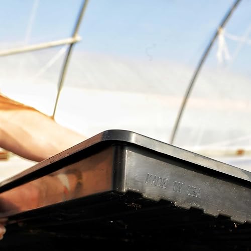 Miniatura 5 de Bootstrap Farmer Microgreen 1020 Bandejas, poco profunda, extra fuerte, paquete de 30 bandejas de semillas con agujeros, forraje para cultivar,