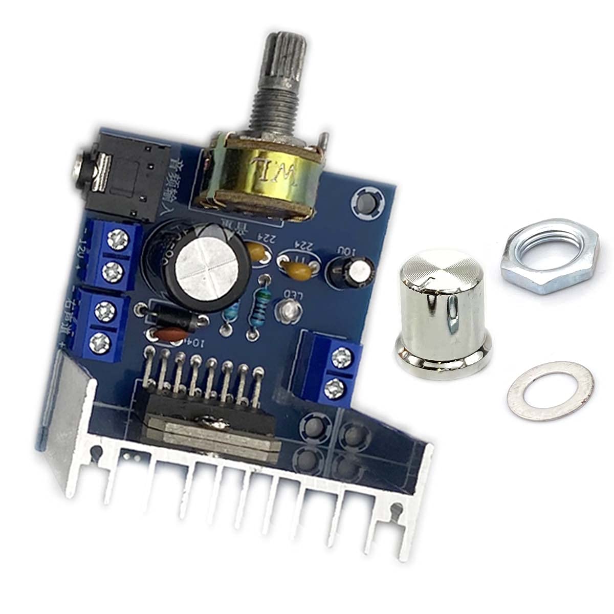 Kiro&Seeu TDA7297 15W+15W Digital Amplifier Module,30W Audio Power 12V DC Mini Stereo Amp Amplify Dual Channel Power Stereo Compatible with Sound Amplify System Component Car Vehicle Computer Speaker