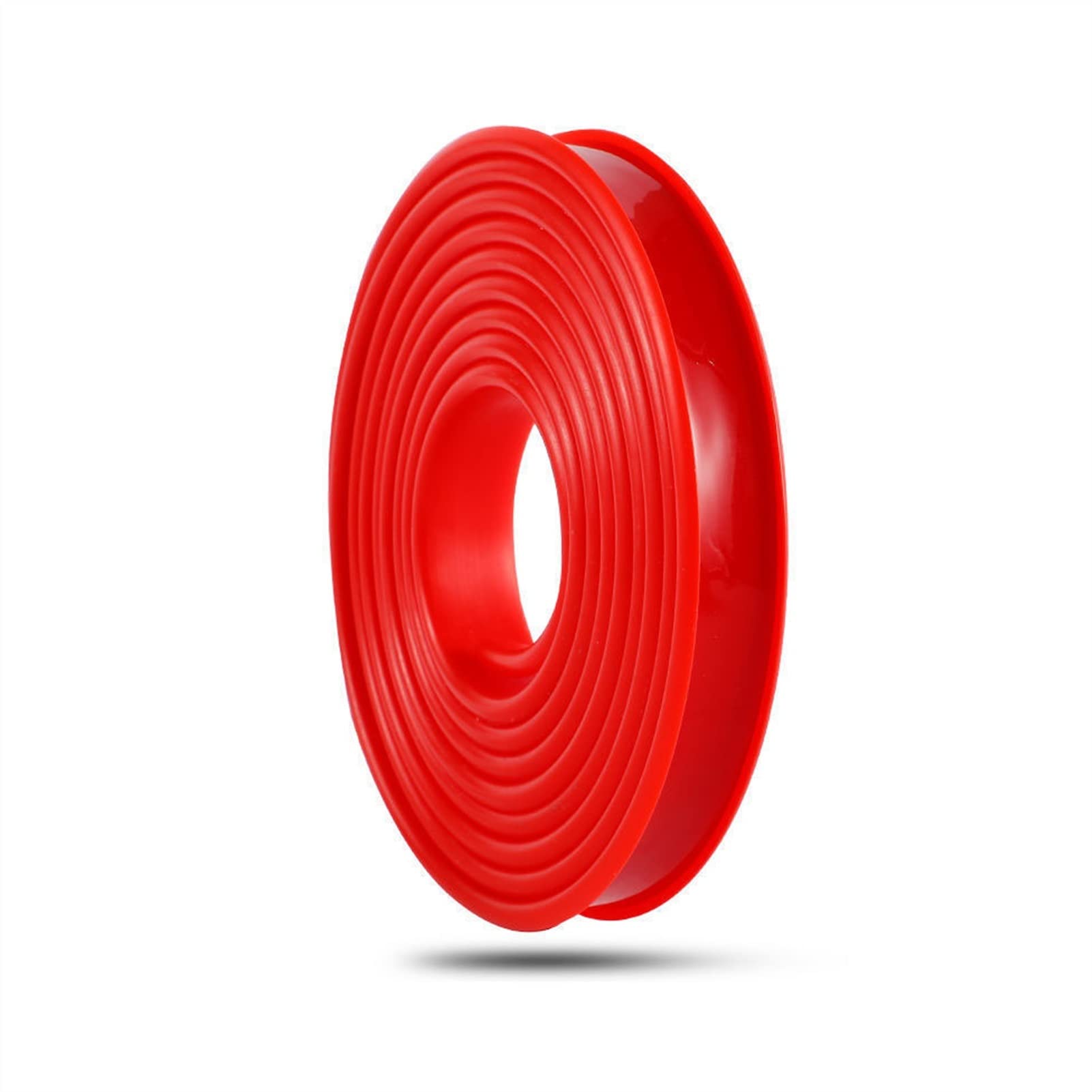 Melairya Furniture Banding U-Shaped TPE Edge Guard Strips, 5m Wooden Board Edging Strips for Cabinet Wardrobe Table Worktop, Edging Tape, Edge Banding (Red, 12mm)