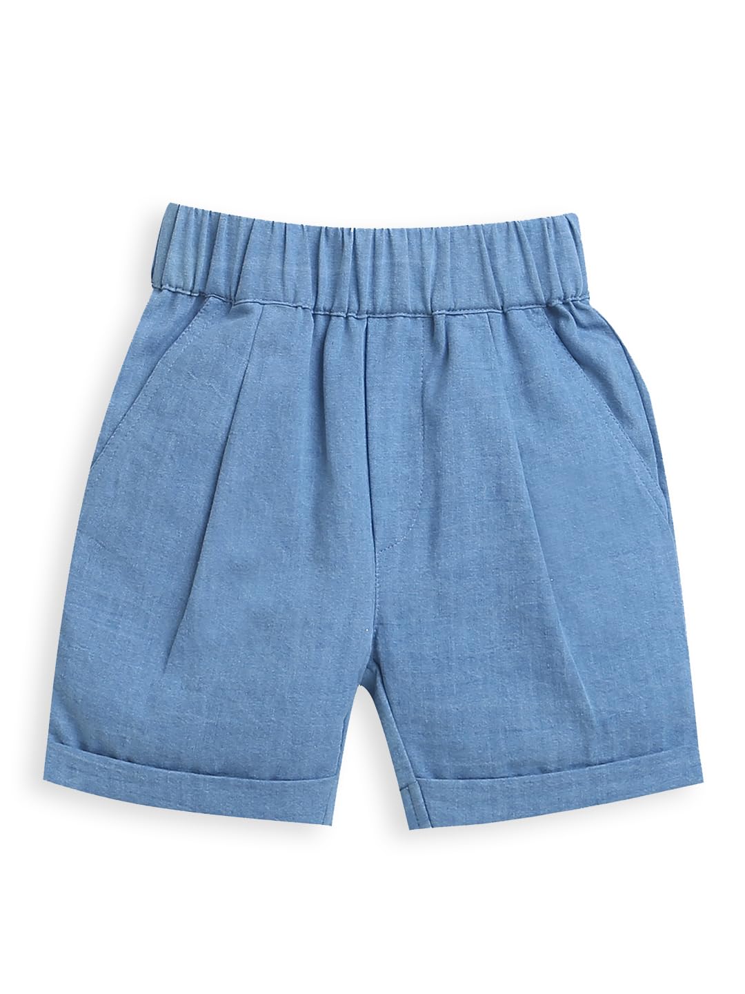 ZIP ZAP ZOOP White Full Sleeve Shirt & Blue Denim Shorts Pant Boys Co-ord Set | 1.5-2 Years 3