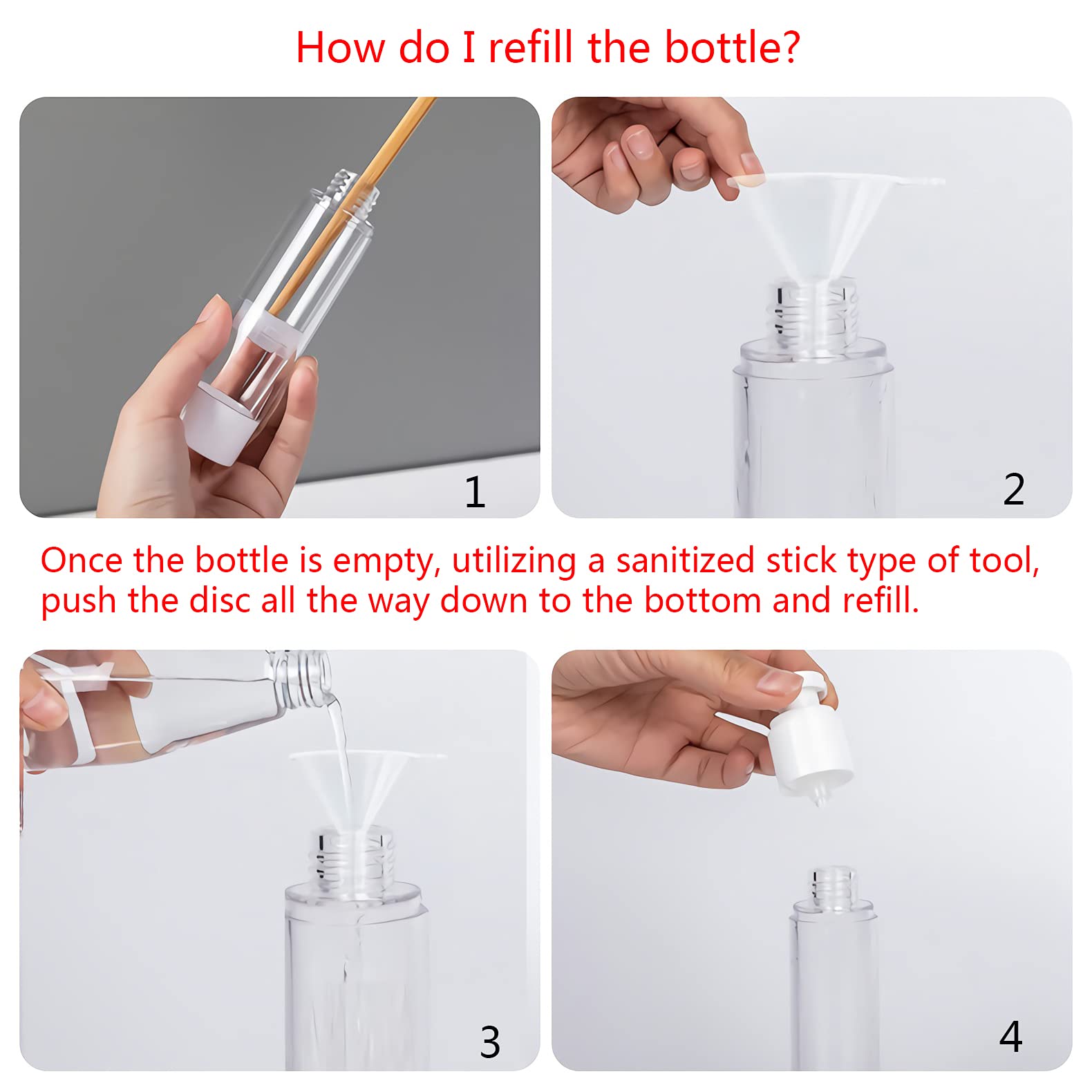 24 Stück 100ml Leer Airless Zerstäuber Sprühflasche Parfümflakon Kunststoff Transparente Vakuum Feinen Nebel Pumpzerstäuber Flaschen Sprüher für Kosmetik Parfüm Reise