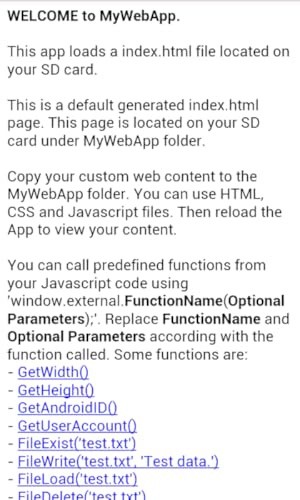 My Web App