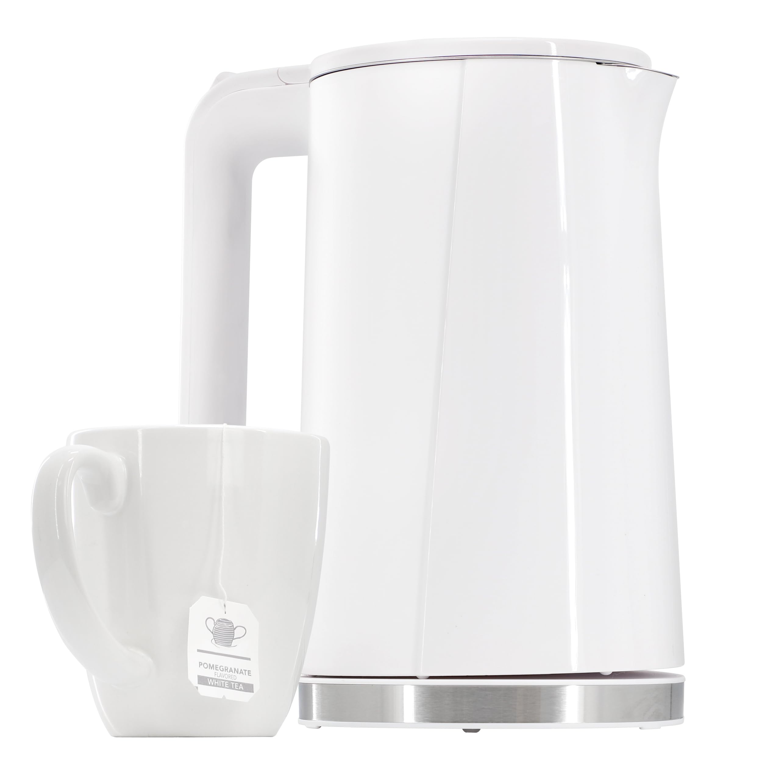 MegaChef 1.7 Quart Double Wall Insulated Stainless Steel Electric Watter Boiler/Tea Kettle