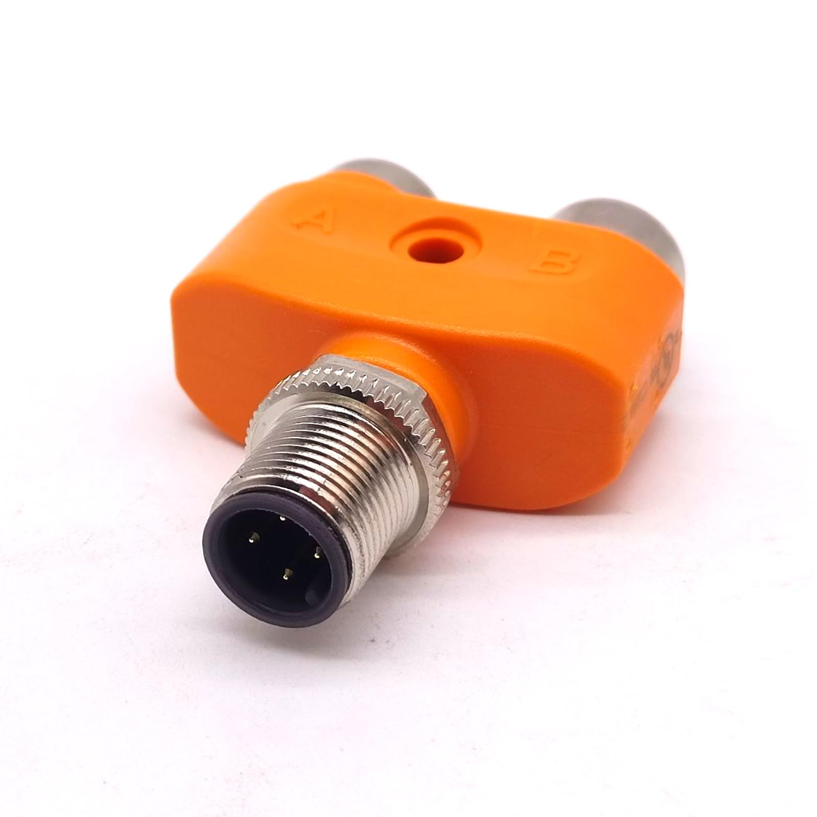 GXMRHWY EBC113 Y Splitter M12 Y Type Adapter A Code 4 Pin Male to Dual 5 Pin Female Adapter Waterproof Adapter