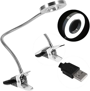Eyebrow Tattooing Tattoo Manicure Shadowless Warm Light and Cold Light Beauty Manicure Salon Lamp with USB Clip (Cold Light)