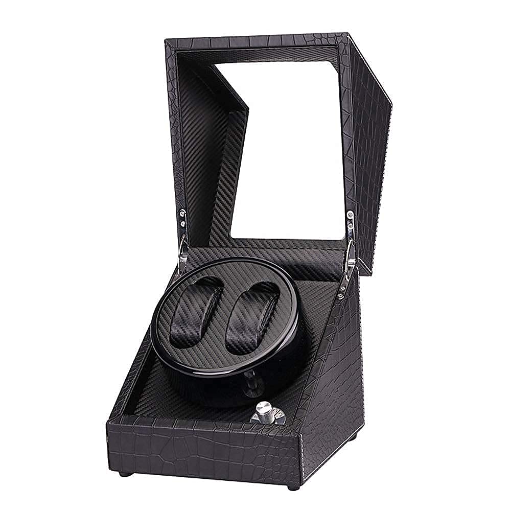 QUSYZD Watch Winder Watch Winders Quiet Motor Shaker Watch Box Automatic Watch Winder and 5 Rotation Modes with 2 Watch Winder Positions Watch Case Holder Watch Winder,