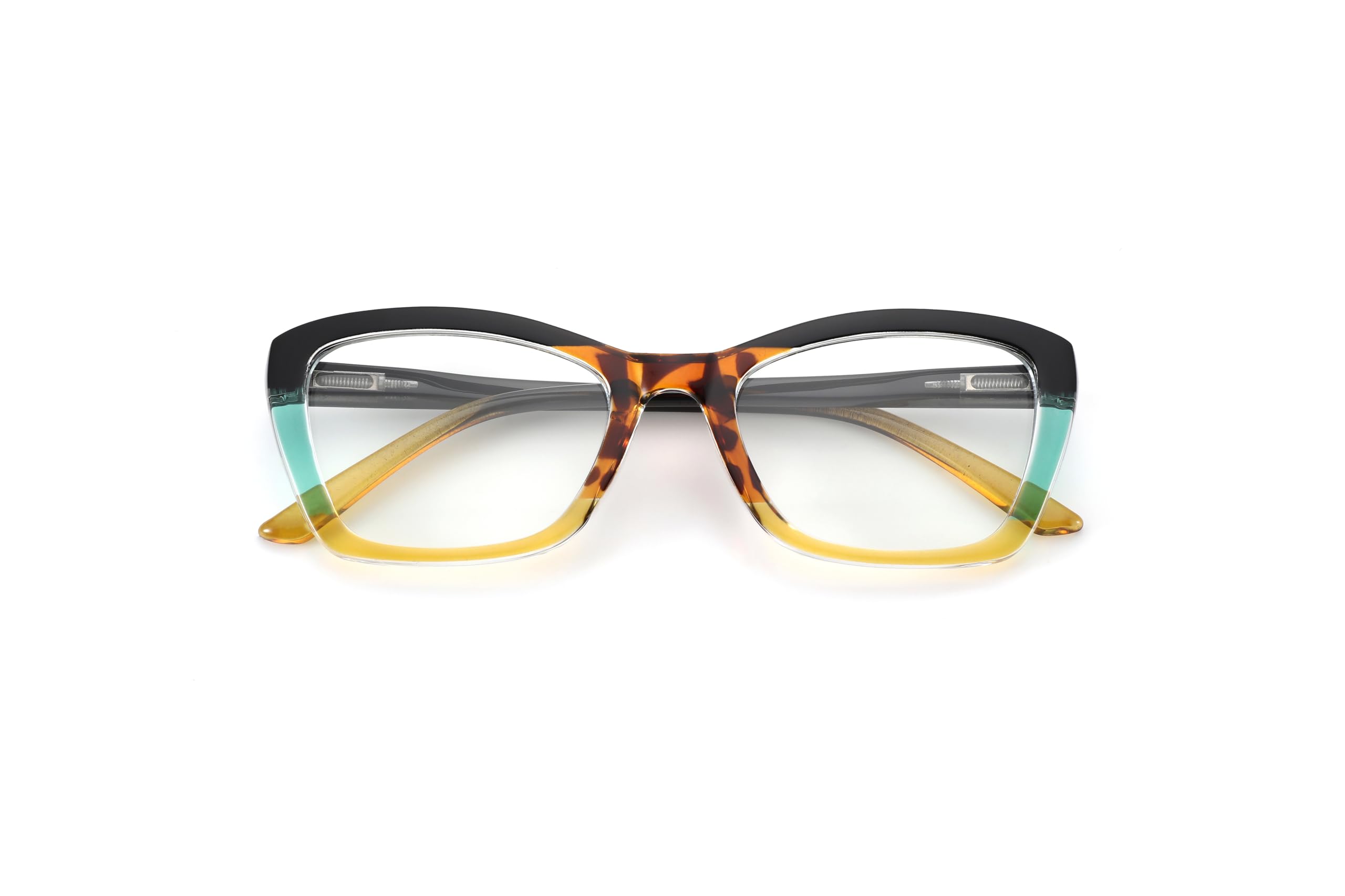 Lunettes De Lecture GianMarcoVenturi Bari Multicolor +3,00 - Monture Papillon, Tiges Flexibles - Qualité Italienne Certifiée