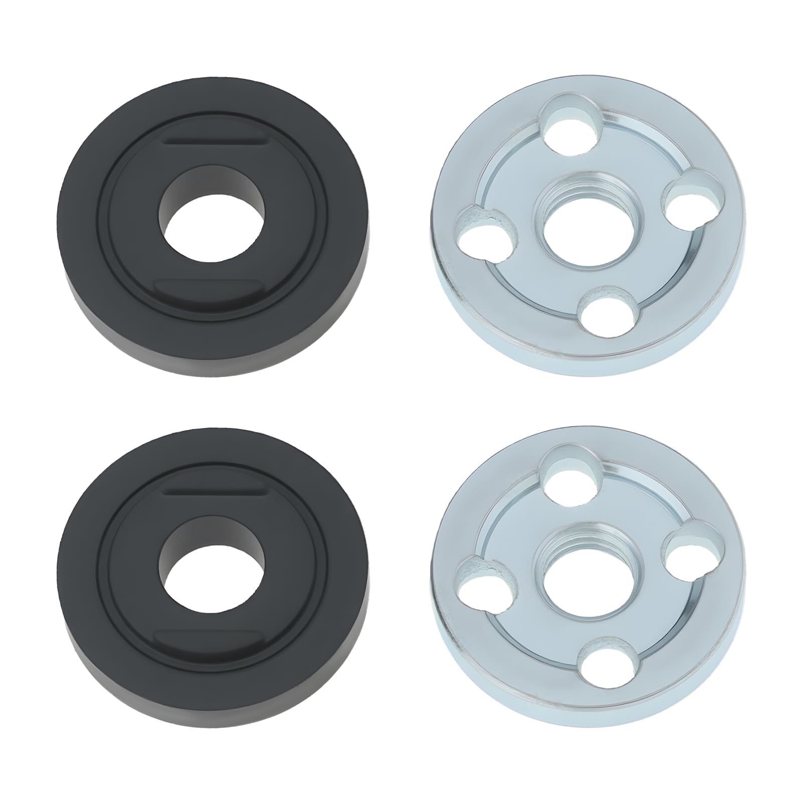 LT Easiyl 2 Pairs of Replacement Inner and Outer Flange Nut Set Compatible with Makita 9523 Angle Grinder, Durable Metal Parts