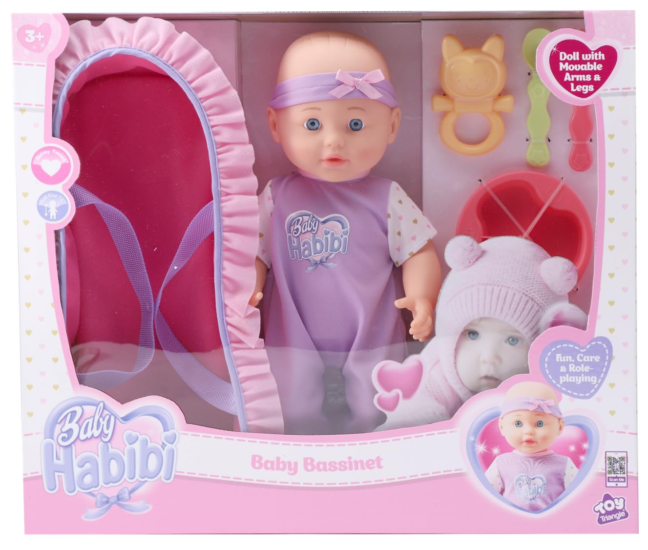 Doll Baby Bassinet 14inch