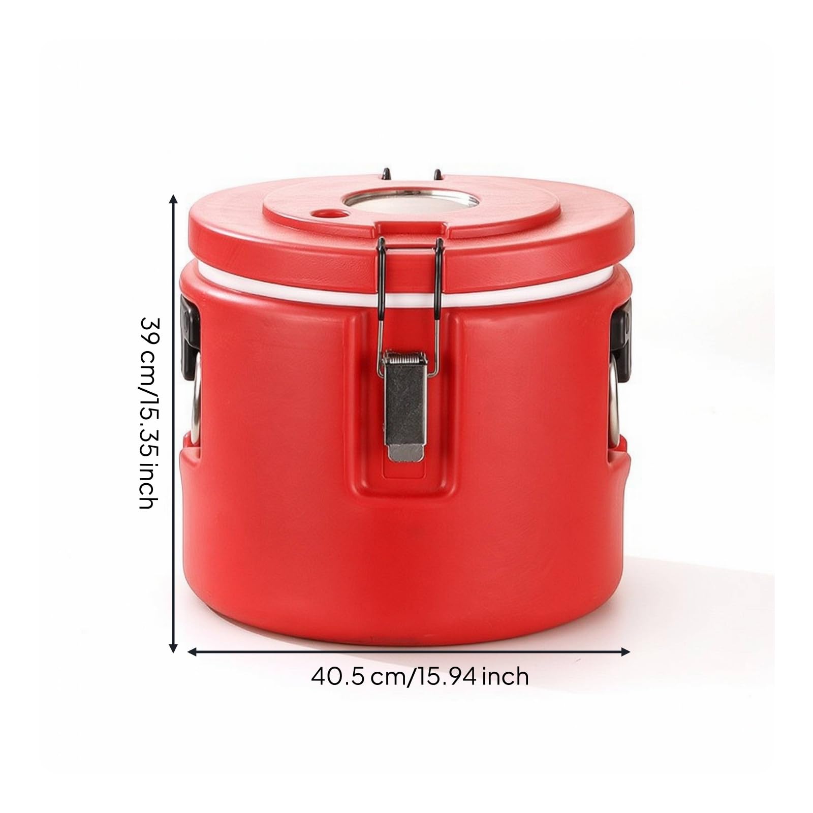 Milageto Secchio Termico Isolato Contenitore Termico Recipienti Conservazione Cibo Bevande con Interno in Metallo Anti Macchia Sigillo Ermetico Coperchio a, 30L