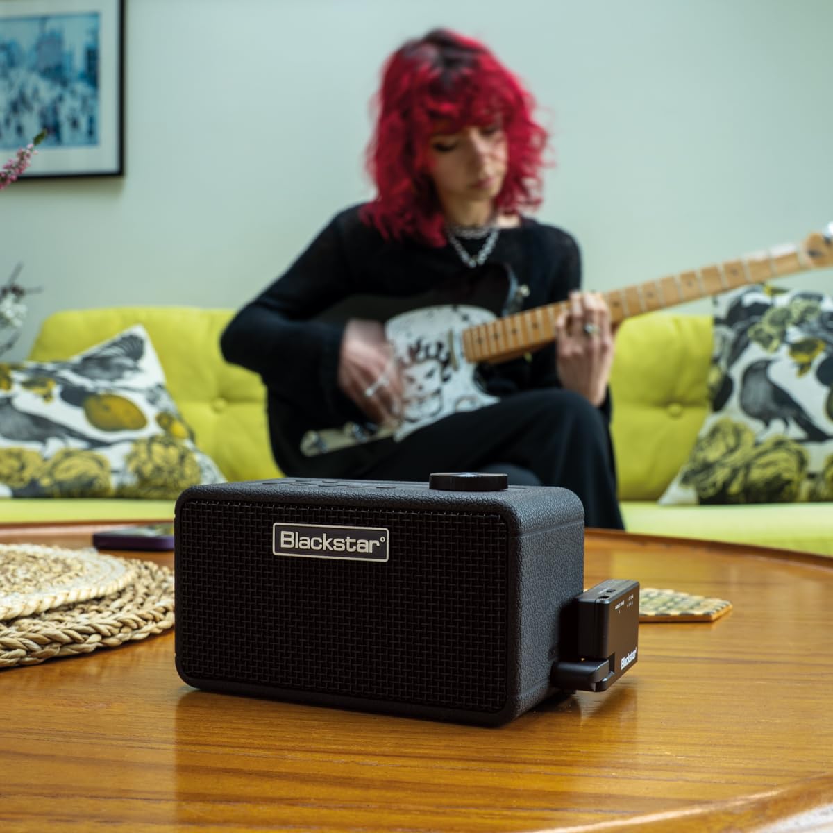 Blackstar Beam Mini Amplificateur de Guitare, Amplificateur de Bureau avec NAM, Modèles Tone3000, Haut-Parleur Bluetooth, Batterie USB-C, Résistant aux Intempéries IP66 pour Guitare Électrique