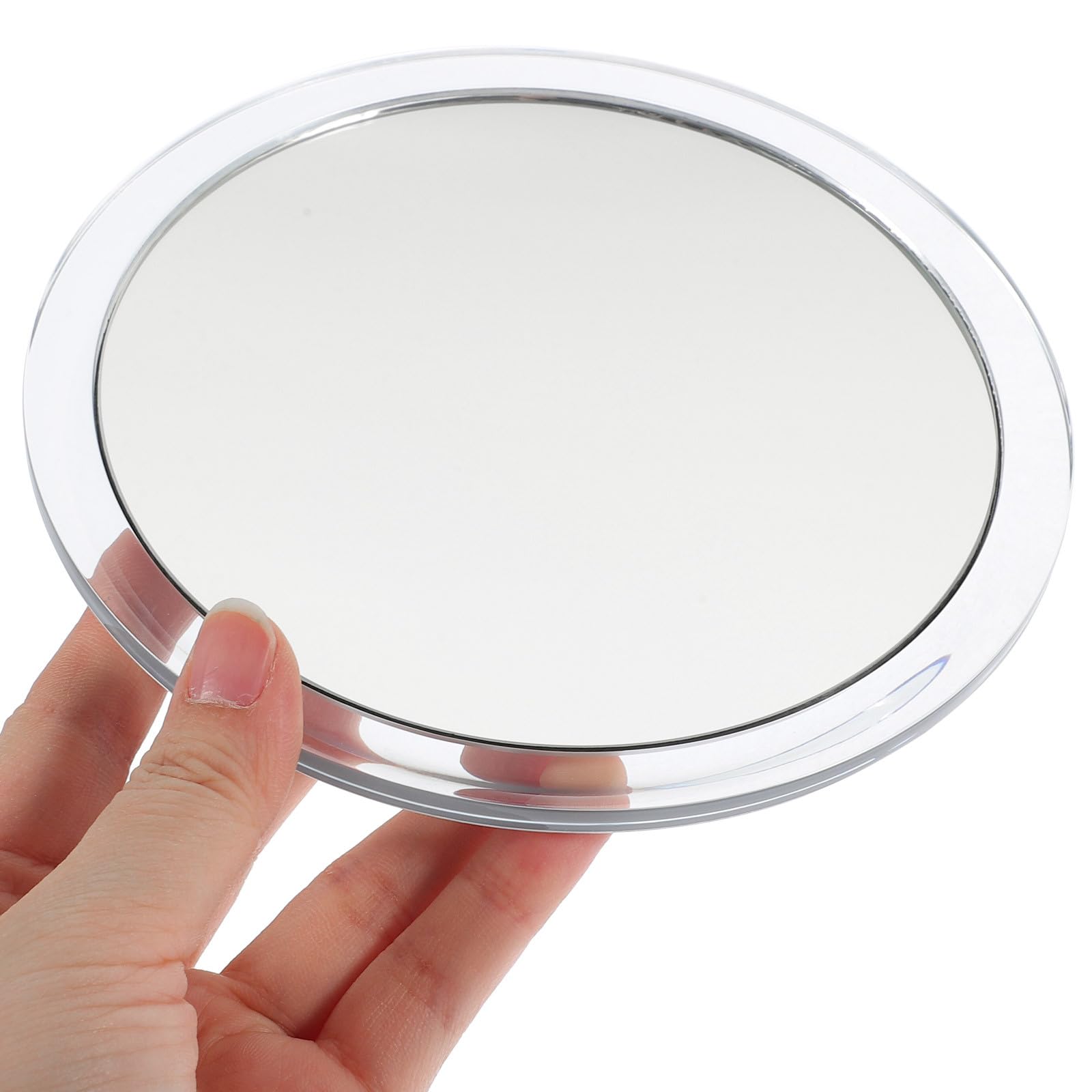 Specchio Ingranditore Trucco Bagno 15x Ventosa Forte Specchio Concavo in Vetro 146mm Singolo Lato per Applicazione Maschere e Modellatura Sopracciglia