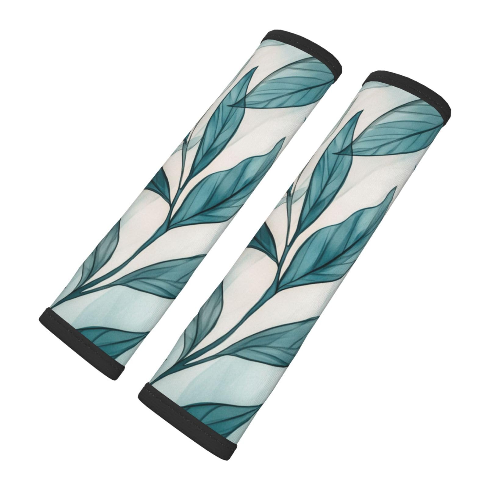 Abstract Botanical Illustration Car Seat Belt Cover 2 Pack Seatbelt Strap Shoulder Pad Protector Universal Comfort for Car
