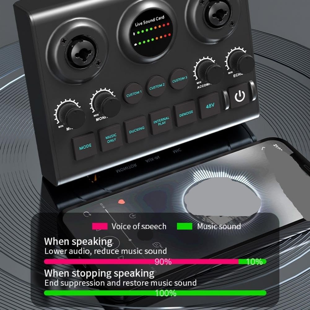 Tarjeta de sonido Tarjeta de sonido externa Bluetooth for grabar