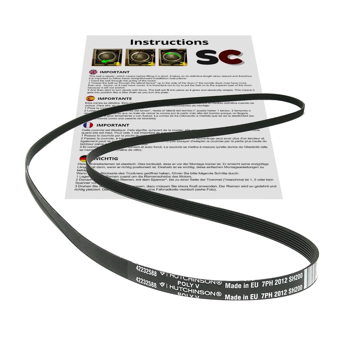 SC Solocorreas - Dryer Belt 7PH 2012 42164399/42232588