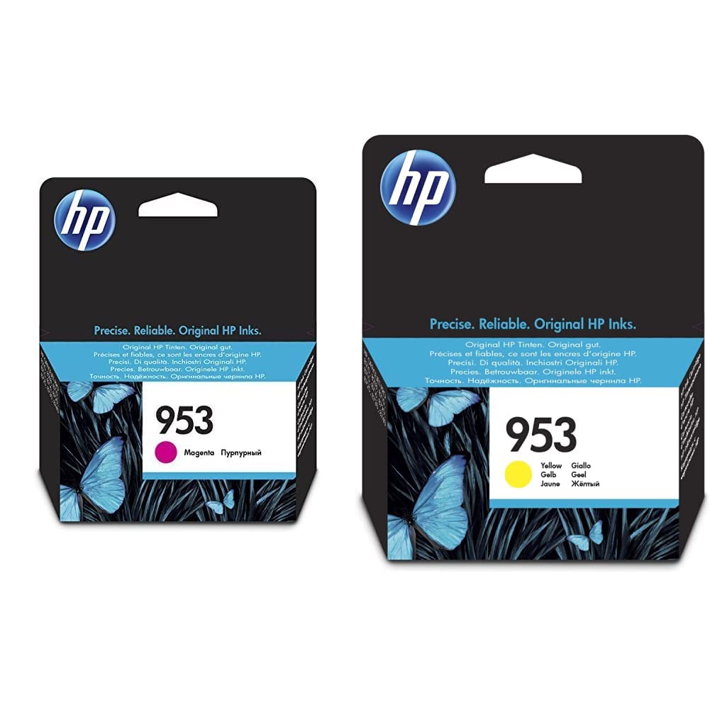 Hp Yellow Original Ink Cartridge + Magenta Original Ink Advantage Cartridge