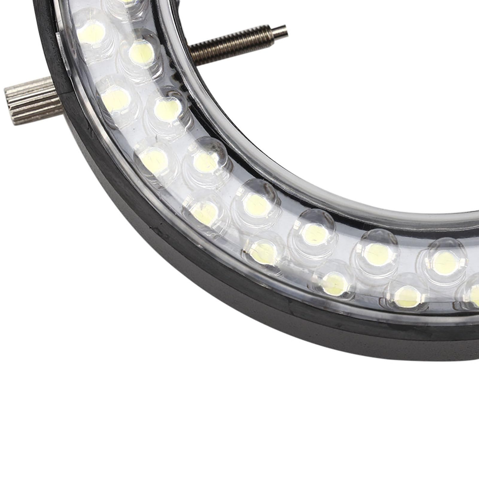 Airshi Microscopio a Luce Anulare LED per Riparazione Gioielli, Plastica, 2x Magnificazione, Alimentato a Cavo