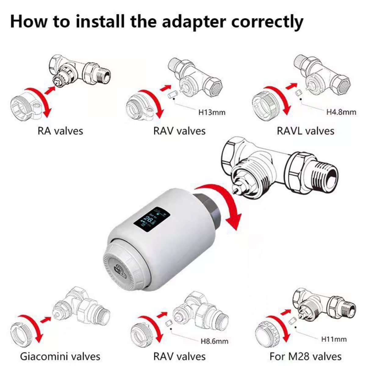 Heizung Per App Steuern SONOFF Smart Heizkörperthermostat TRVZB - Foto 8