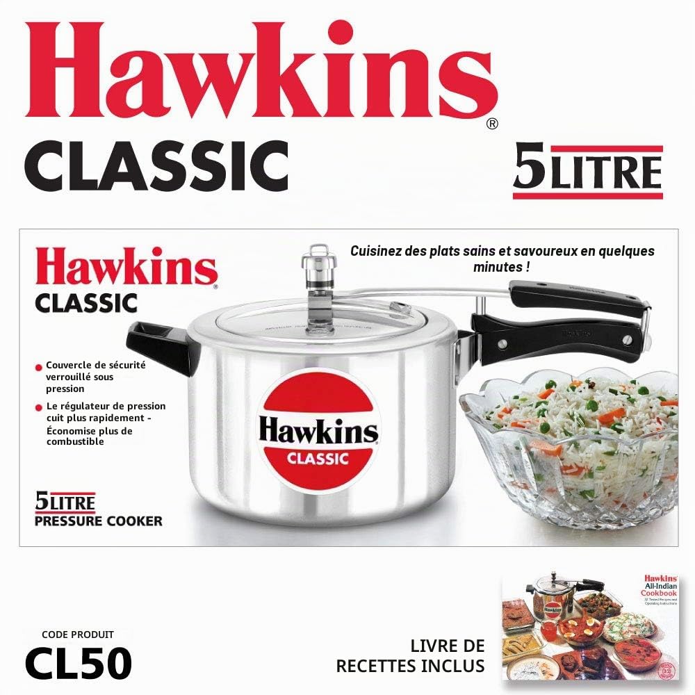 Autocuiseur Hawkin classique CL15, 1,5-liter en aluminium 5-Litre Silver