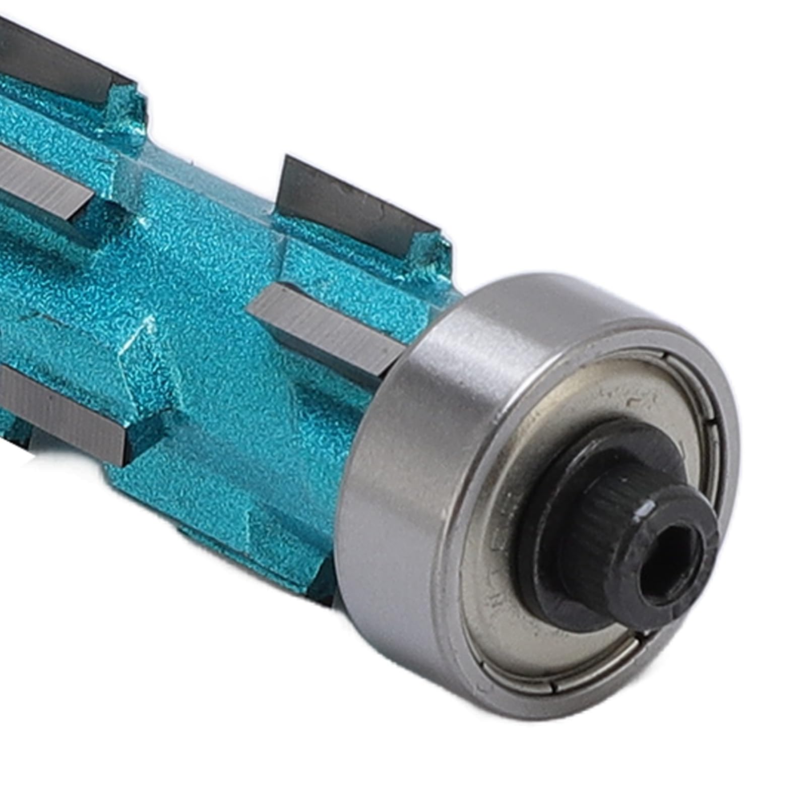 Punta per Fresa a Spirale con Finitura a Filo, qualità Industriale, Doppio Cuscinetto, Gambo da 12 Mm, Lunghezza di Taglio di 75 Mm, Lavorazione Accurata del Legno
