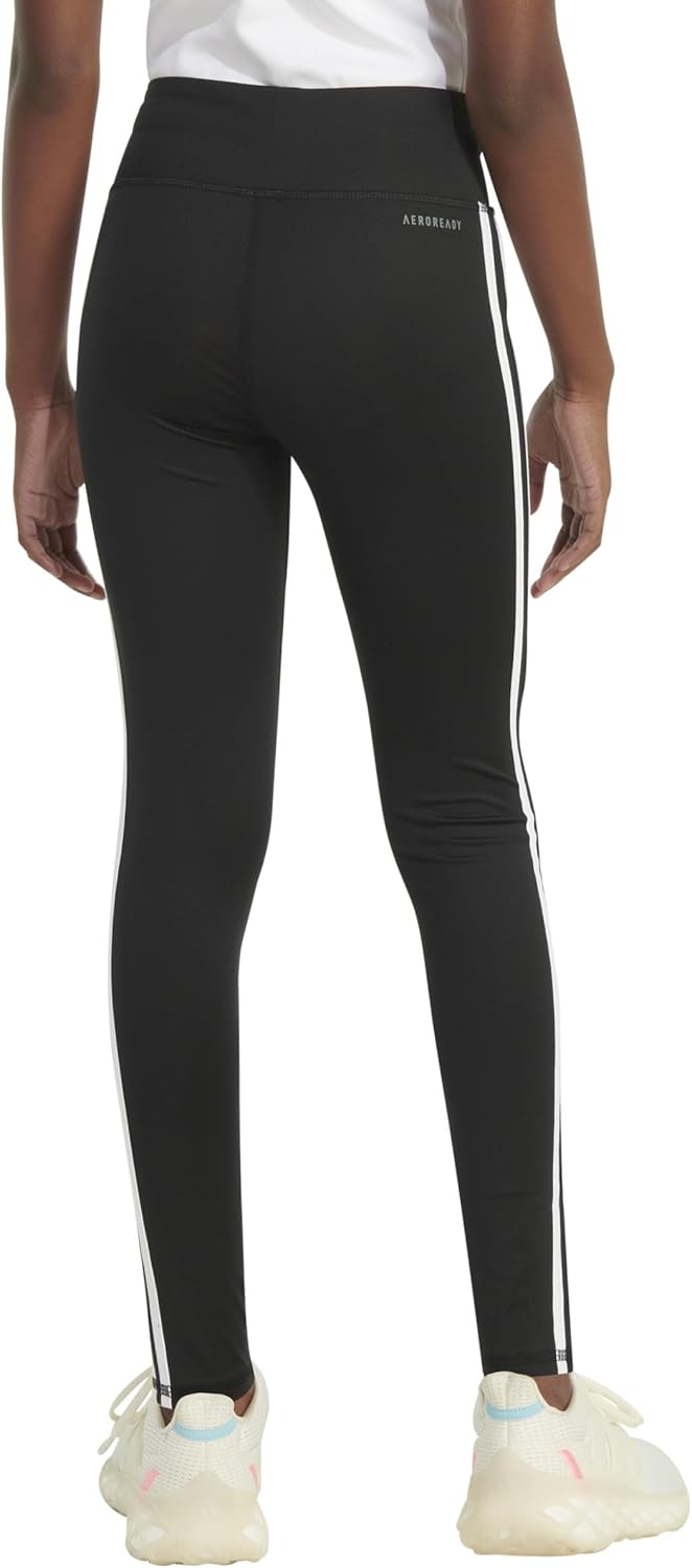 adidas Girls AEROREADY Athletic Leggings Running Tights Yoga Pants - Image 3