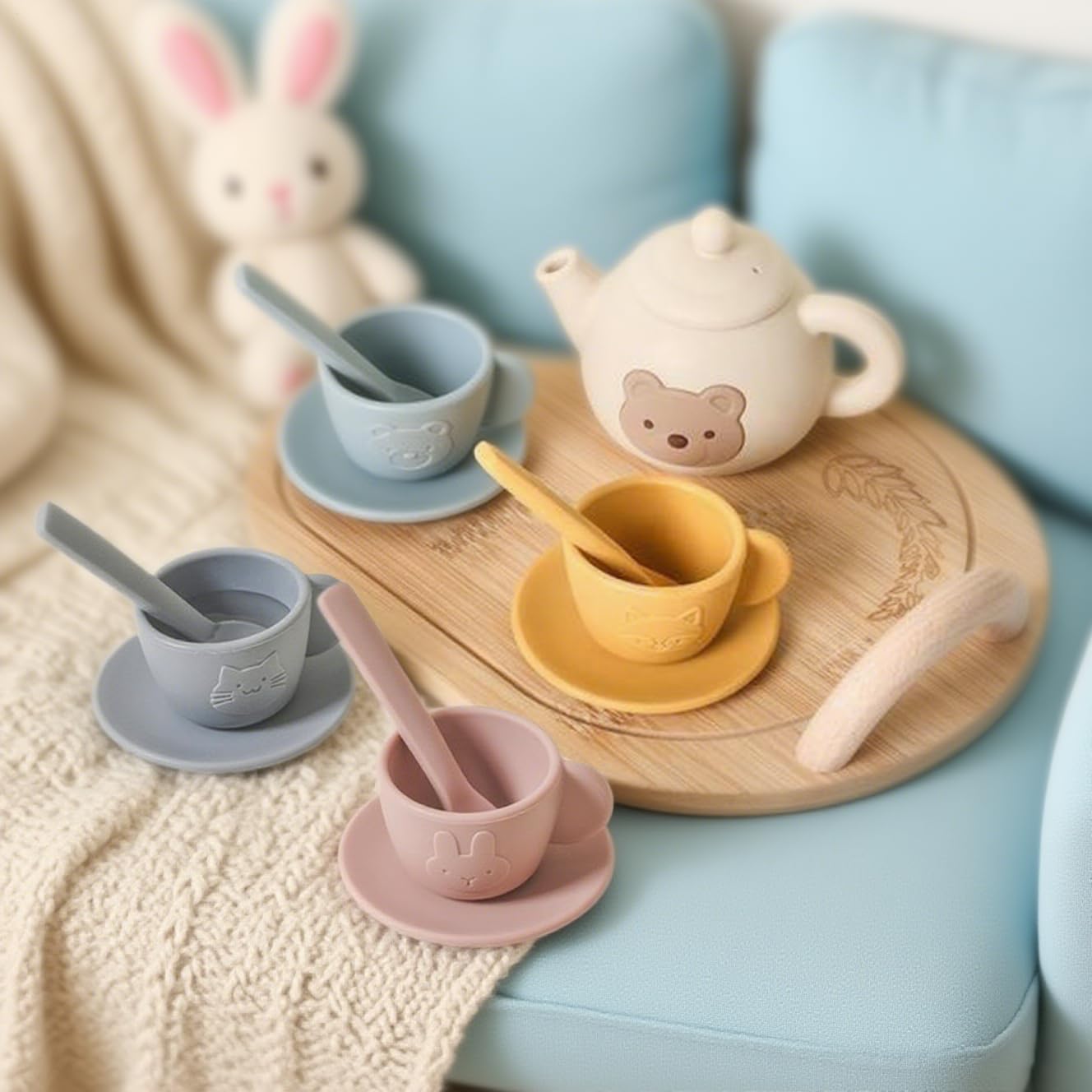 Amazon | おままごと ティーセット お茶会おもちゃ 子供用フタヌーン