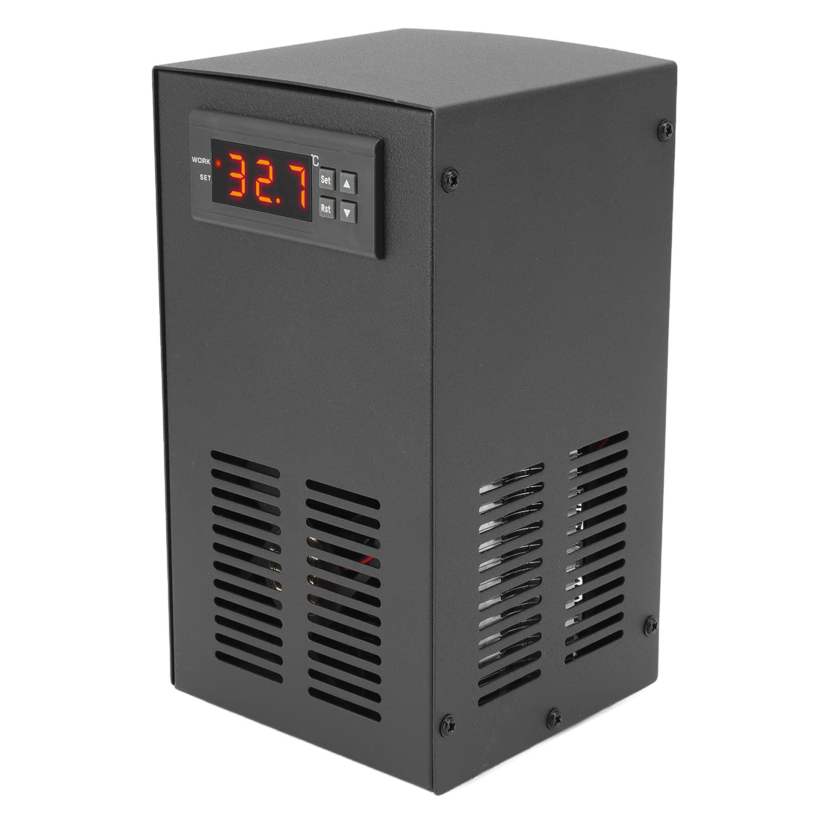 Grzałka do Akwarium Agregat Chłodniczy do Wody W Akwarium Układ Chłodzenia 120 W Automatyczny Termostat Wyświetlacz Temperatury Zbiornika Wody Słodkiej i Morskiej (Wtyczka UE 100-240 V)