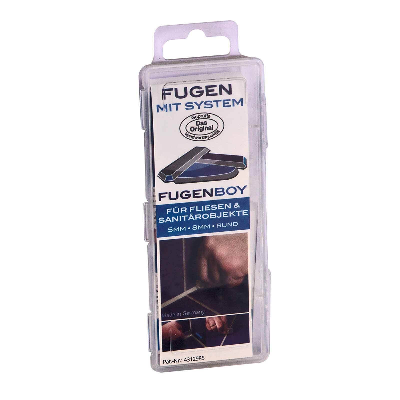 Fugenboy Set of 3 (5mm - 8mm - Round) Caulk Set, clear