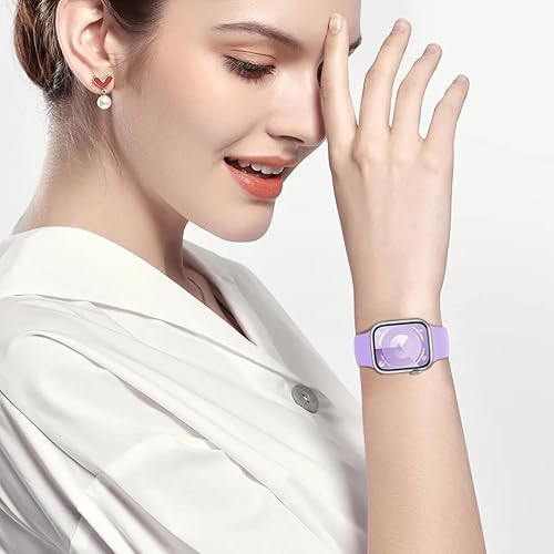 Miniatura 5 de Paquete de 4 correas deportivas compatibles con Apple Watch Series 9, correas de reloj para mujer de 1.496 pulgadas, 1.575 pulgadas, 1.614 pulgadas,