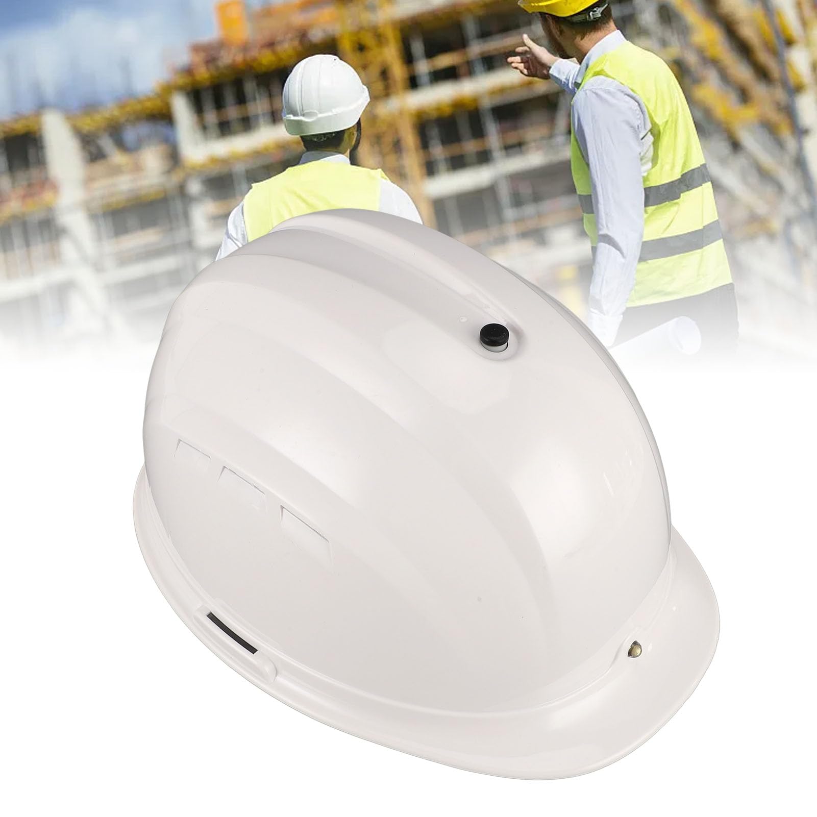 Casco de Seguridad Industrial Impermeable, Ventilador Doble, 8000 MAh, para Trabajador de la Construcción