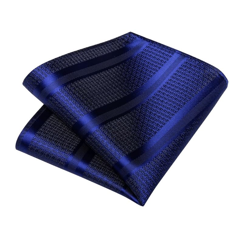 Set de corbatas para hombres y mujeres con rayas en seda y poliéster miniatura 4
