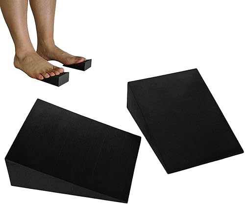 Tabla inclinada de espuma Cuña de espuma de yoga Estirador de pantorrilla para sentadillas Mejora la fuerza de la parte inferior de la pierna