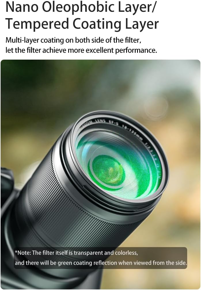 Kase SMP MCUV III Screw-in Slim UV Filter Multicoated Tempered Hardened Optical Glass Anti-Flare Low Reflection (77mm)