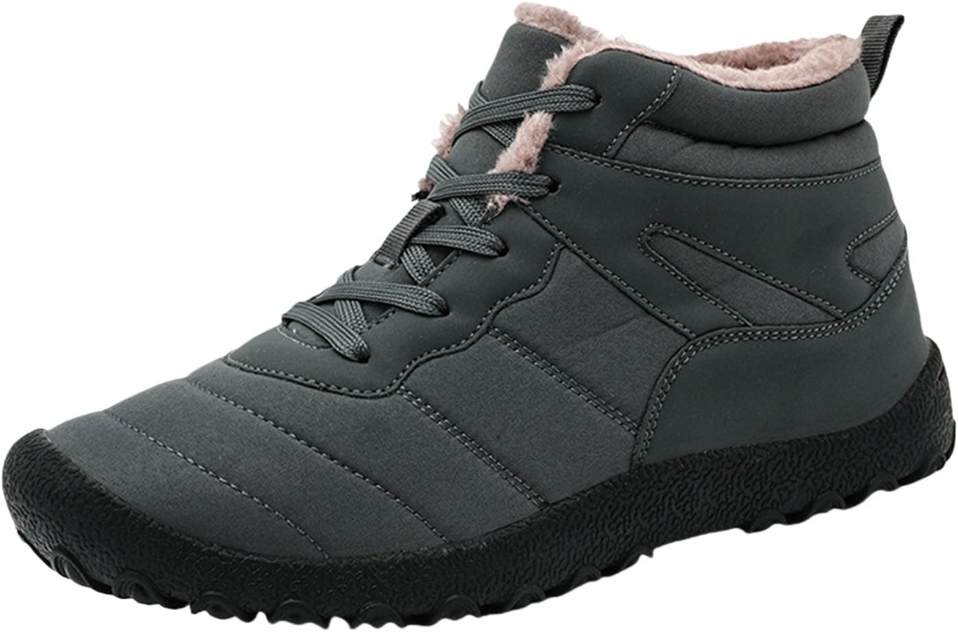 Chaussures pieds nus – Pour l’hiver – Doublure chaude – Pour homme et femme – Chaussures de randonnée confortables – Antidérapantes – Résistantes à l’usure – Bottes d’hiver – Bottes de neige – Bottes