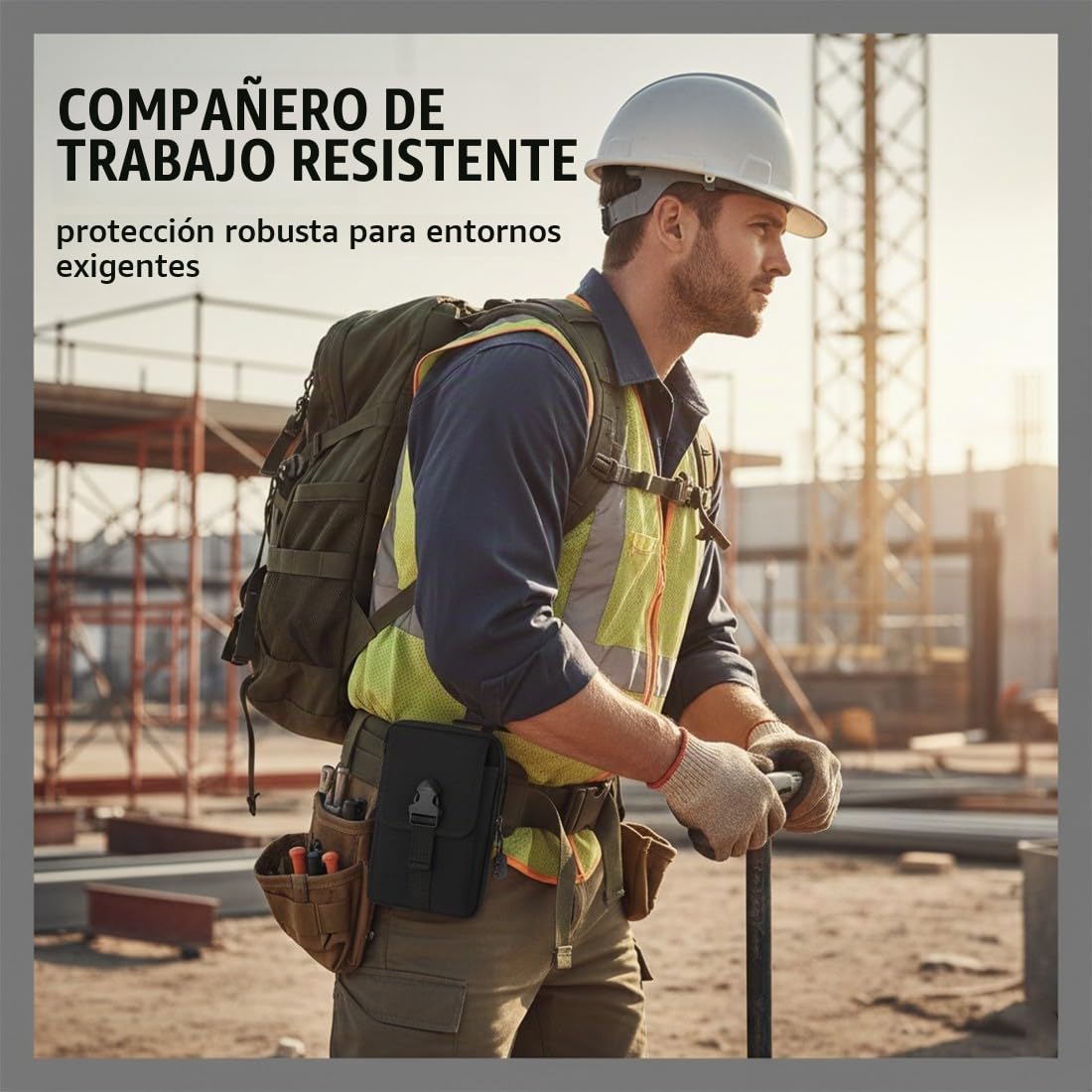 Funda De Cinturón Para Móvil Universal - Con Clip, Nailon Resistente, Ideal Para Senderismo Y Ciclismo Funda De Cinturón Para Móvil Universal - Con Clip, Nailon Resistente, Ideal Para Senderismo Y Ciclismo