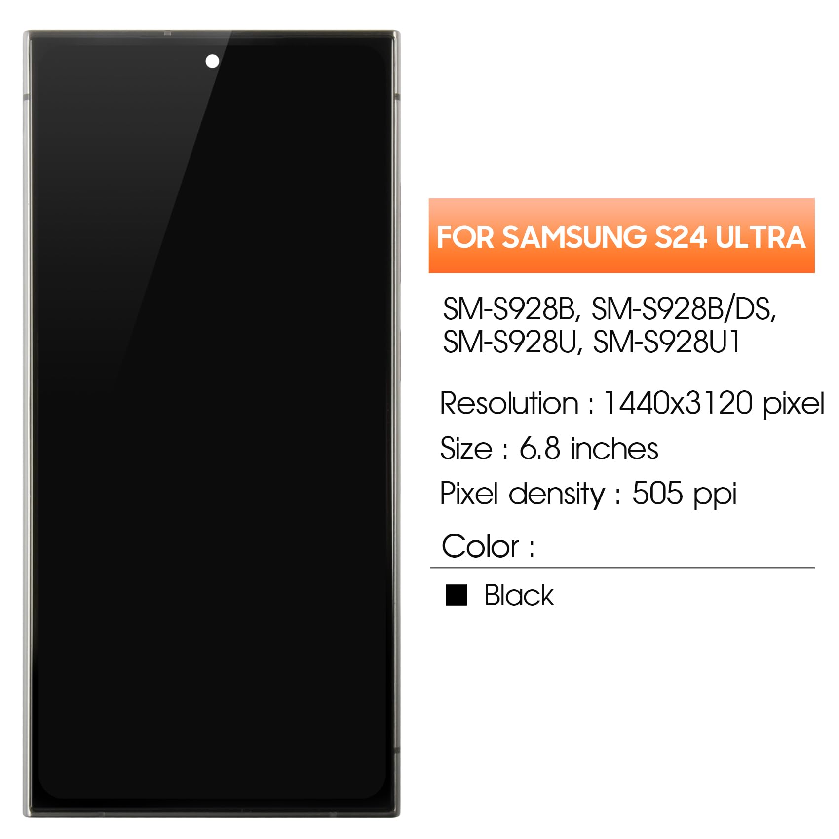 Amazon.com: OLED for Samsung Galaxy S24 Ultra 5G Screen 