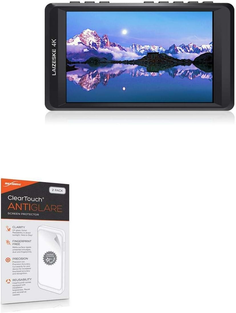 BoxWave Screen Protector Compatible with Laizeske DRF45 - ClearTouch Anti-Glare (2-Pack), Anti-Fingerprint Matte Film Skin