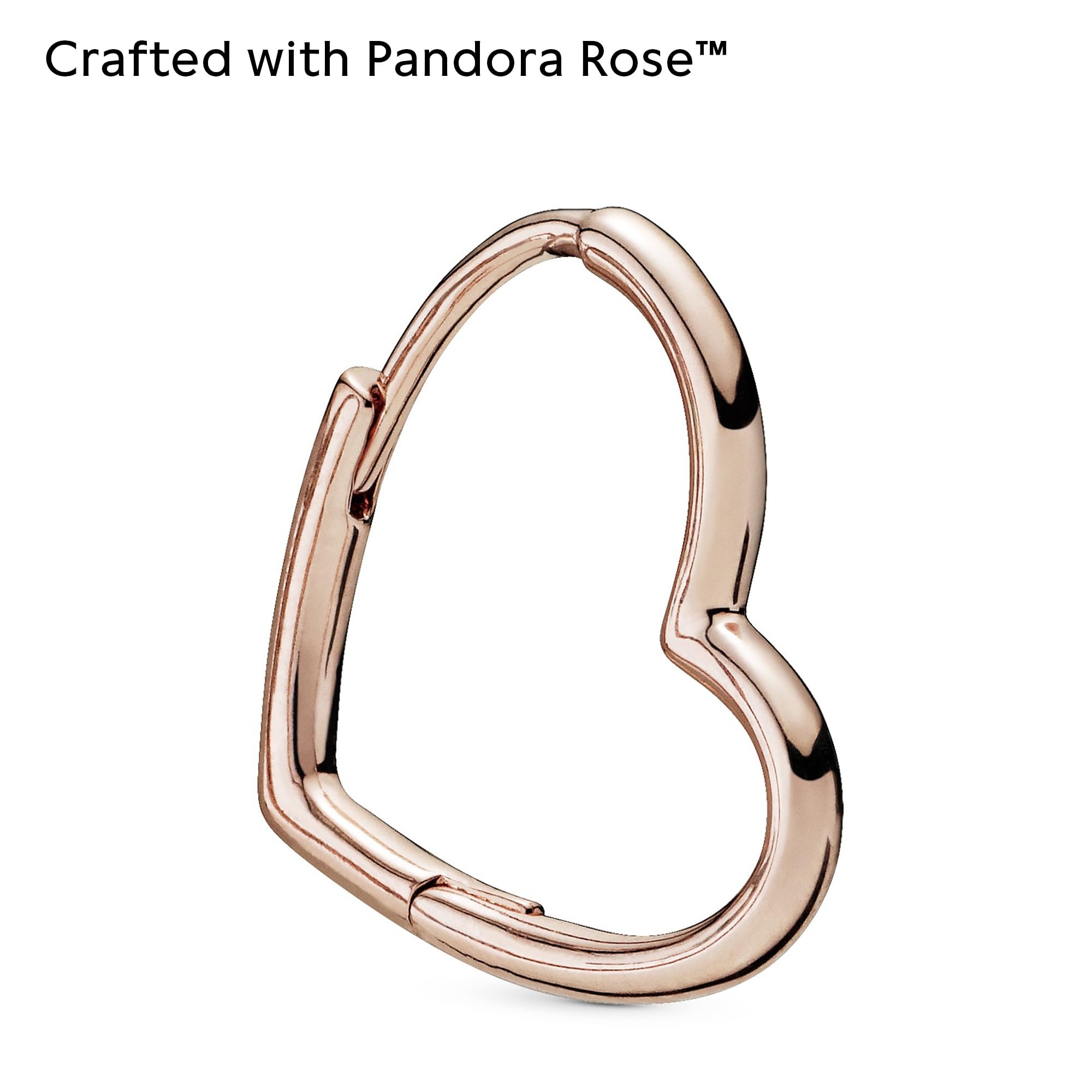 PANDORA - Orecchini cerchi cuori asimmetrici