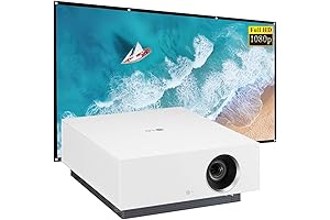 LG 120 Screen Projector 16:9 with CineBeam 4K Experience