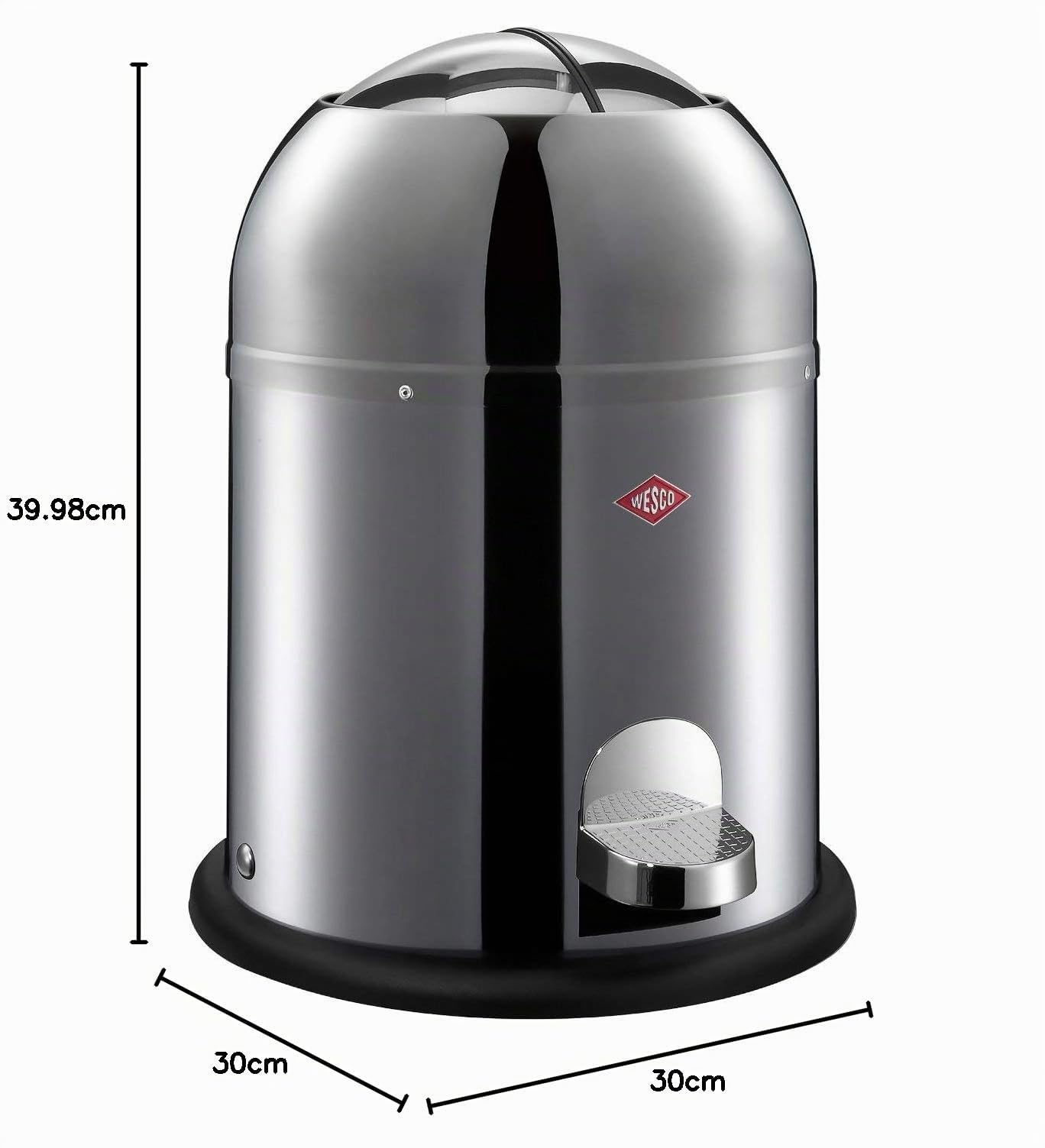 Wesco 180 212 Single Master Abfallsammler 9 Liter edelstahl